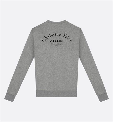 dior sweatshirt grey|christian dior sweatshirt women.